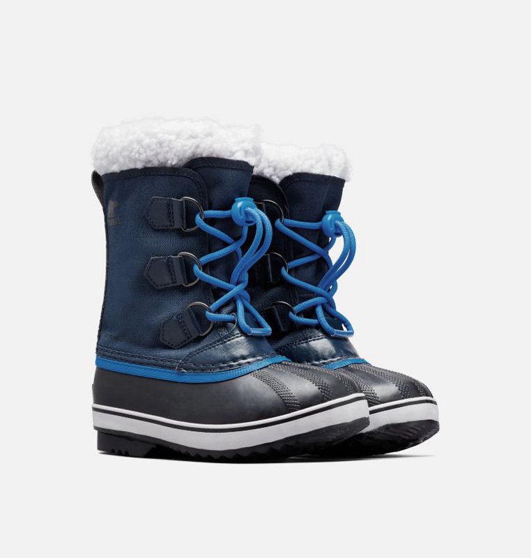 Kids Snow Boots Navy/Blue - Sorel Youth Yoot Pac™ Nylon - 972680-IFT